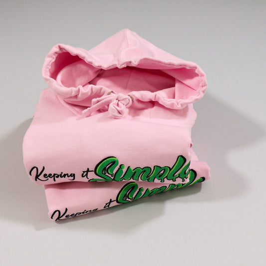 Keeping it Simple Mid Weight Hoodie: Bubble Gum Pink