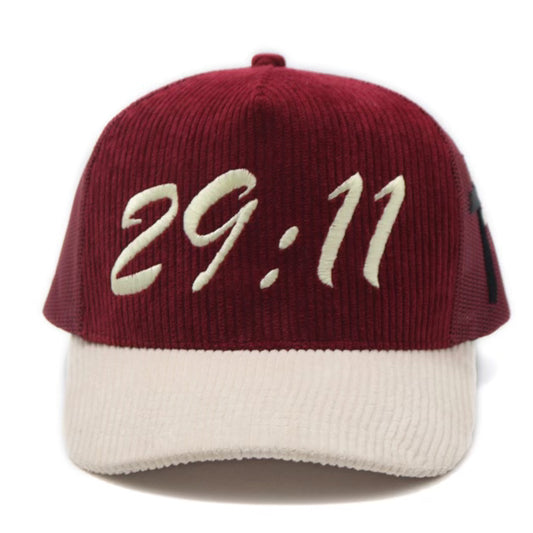 Jeremiah 29:11 Trucker: Premium Maroon