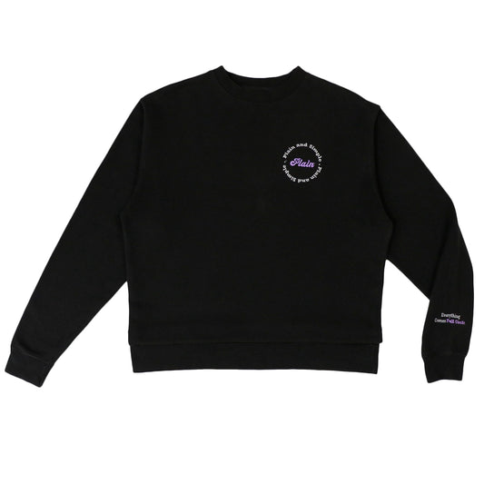 Full Circle Mid Weight Crewneck: Black