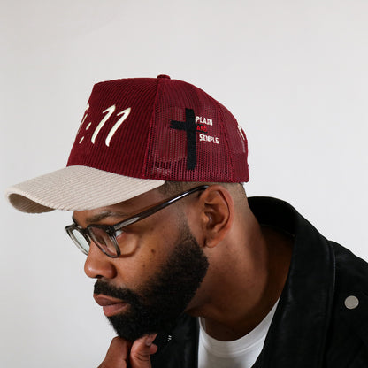 Jeremiah 29:11 Trucker (Premium Maroon)